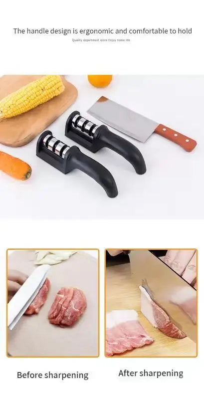 1Pc Hand Held Three Purpose Sharpening Stone