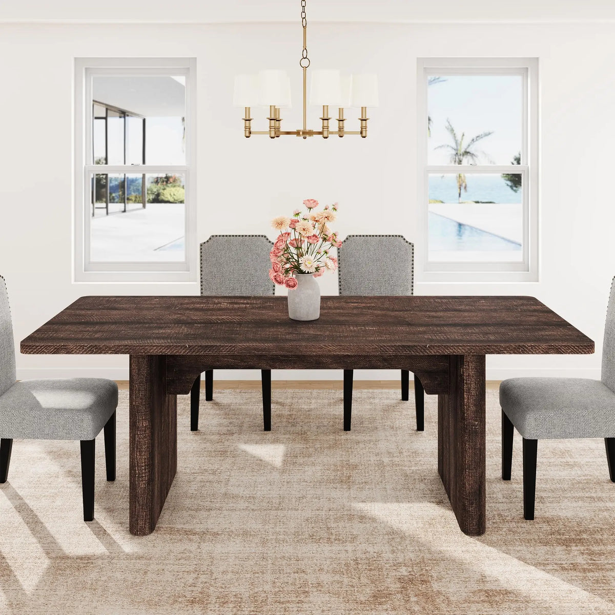 63-83" Extendable Dining Table
