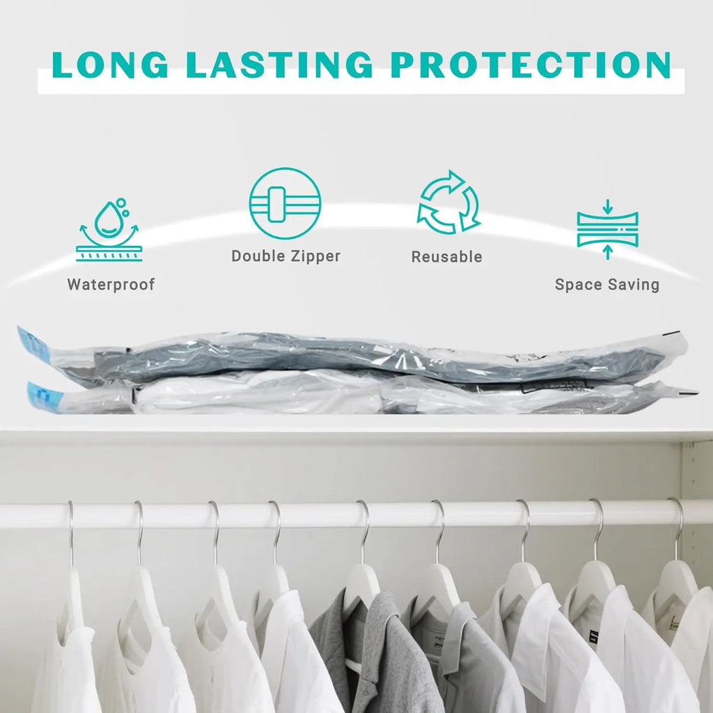 15 Pack Vacuum Storage Bags with Pump