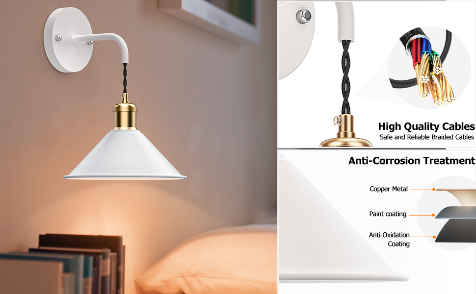 2Pc. Battery-Operated Wall Sconces with Remote